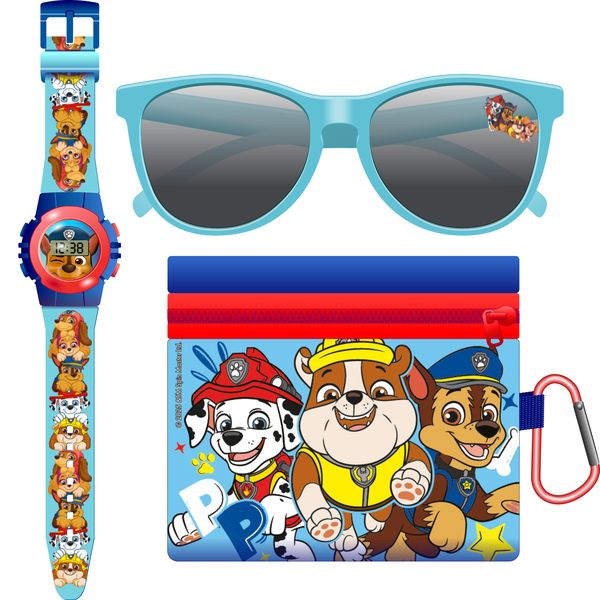 PAW PATROL By Nickelodeon Official Licensed Watch, Sunnies &amp; Coin Pouch