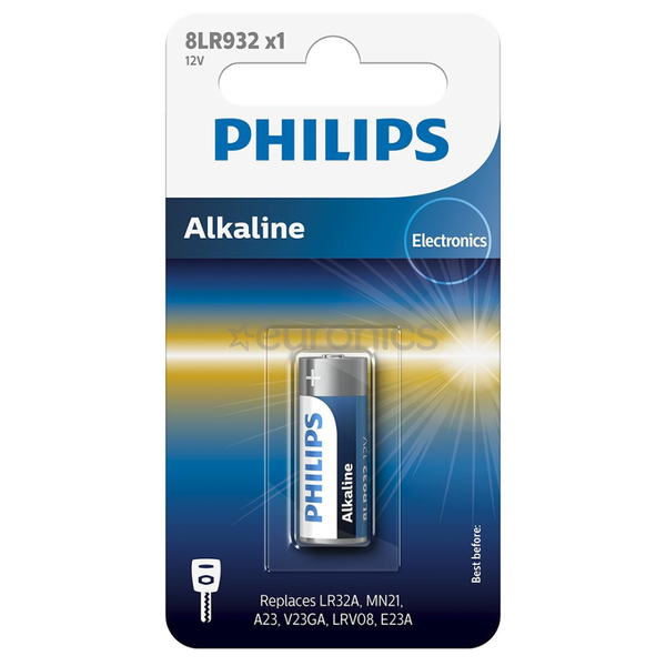 Philips 8LR932/01B (LR23A) battery alkaline 12.0V blister 1 box of 10