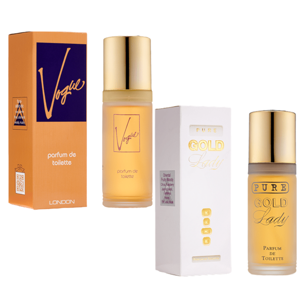 Milton-Lloyd - Vogue for Her 55ml &amp; Pure Gold Lady For Her 50ml - Set