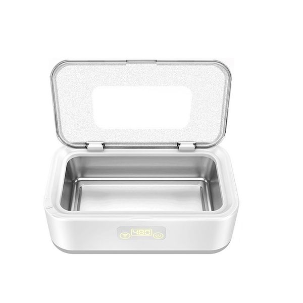 Ultrasonic Cleaner,49KHz Cleaner Ultrasonic Machine 800ml White