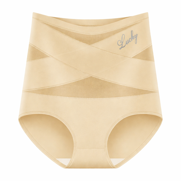 High-Waist Maternity Underwear - Cream