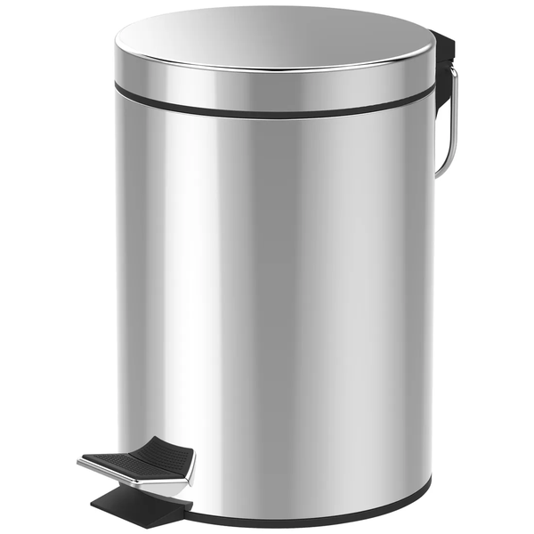 8L Cylindrical Step-On Bin
