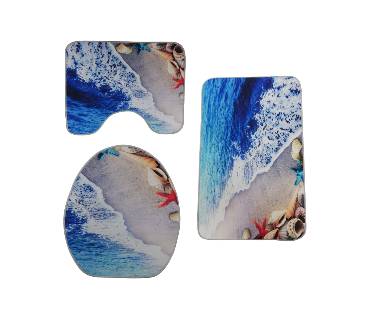 3 Pieces Bathroom Toilet Seat & Floor Mats Set Shop Today. Get it