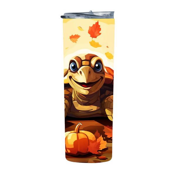 Happy Autumn Turtle 163 20 Oz Straight Skinny Tumbler 257
