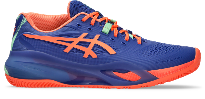 Asics Men's Gel-Resolution X Padel Shoes - Dark Cobalt/Vivid Coral