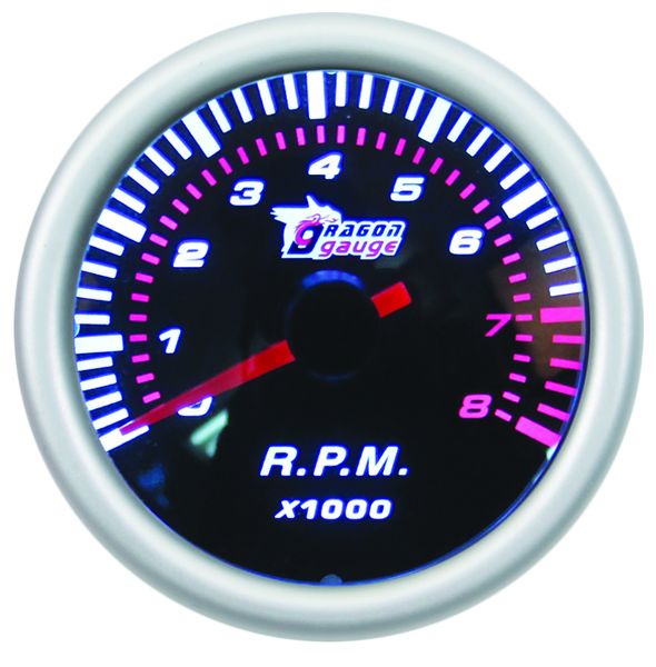 Dragon Gauge 52mm Tachometer / Rev Counter