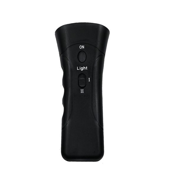 Portable Dog Repeller and Trainer with LED Light, Black
