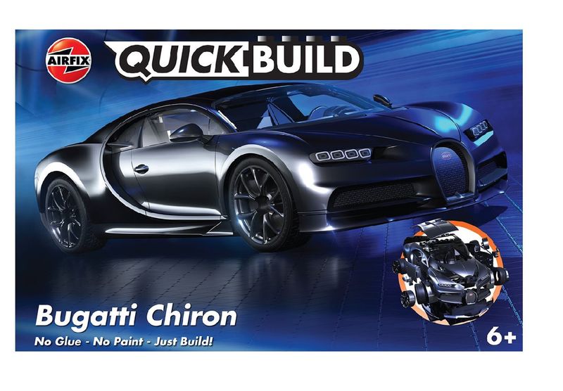 Quickbuild Vehicles Bugatti Chiron - Black