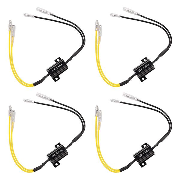 4PCS 25W 6.8Ohm LED Load Resistors LED Turn Signal Resistor Flasher Adaptor