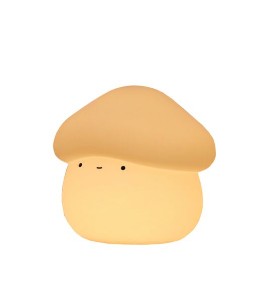 Silicone Mushroom Night Light,Lamp Touch Dimmable,Rechargeable Bedside Lamp