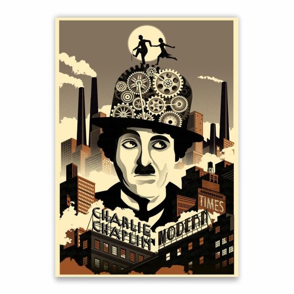 Charlie Chaplin Modern Poster - A1
