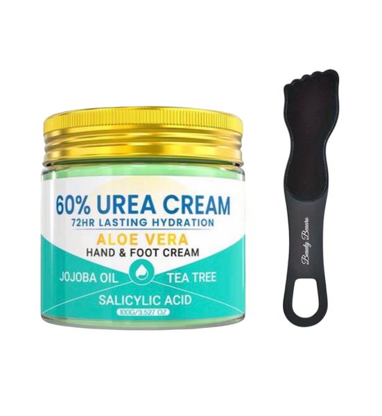Repair Hand &amp; Foot Cream 60% Urea + Aloe Vera 72HR Hydration + BB Foot File