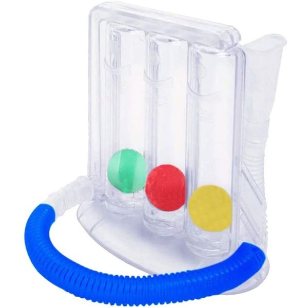 3 Ball Breathing Exerciser, Lung Capacity Training, Incentive Spirometer