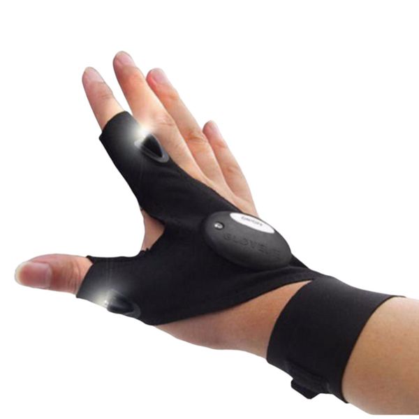 Finger Glove with LED Light Multi-Use LED Flashlight Gloves