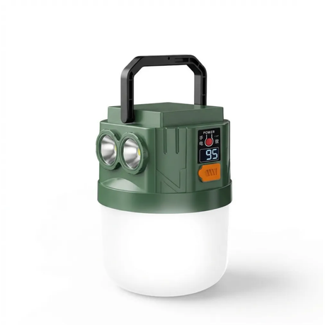 Solar Camping Light USB Rechargeable LED Lantern Power Bank Image