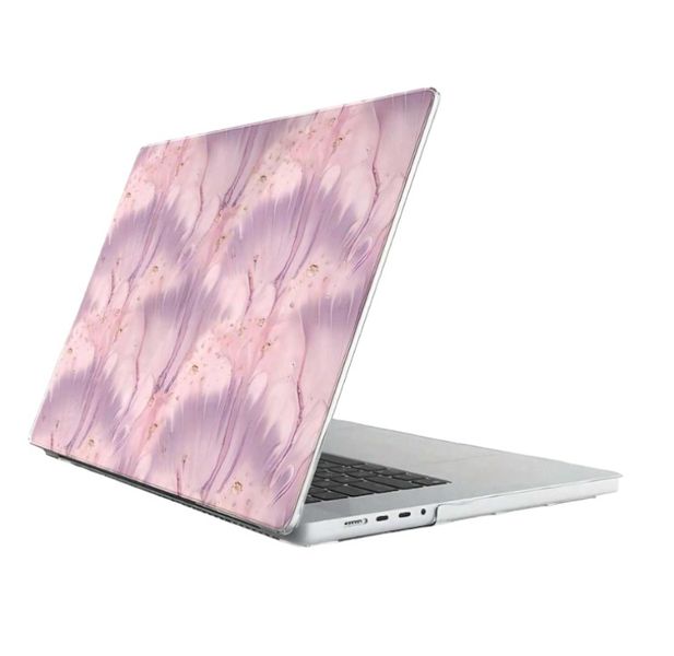 Pastel Tie Dye Protective Case For MacBook Air M2 2022 - Pink &amp; Purple