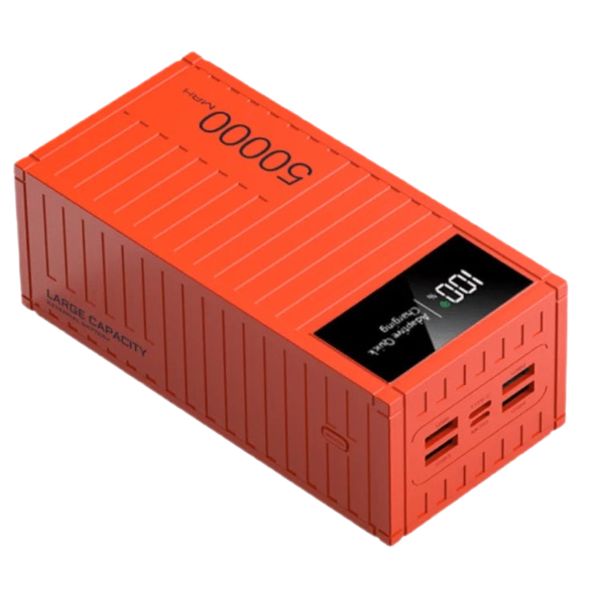 (50000mAh) PORTABLE CONTAINER POWER BANK - RED