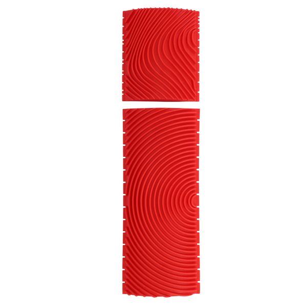 2 Pcs 3 Inch 6 Inch Imitation Wood Grain Paint Roller Compatible with None