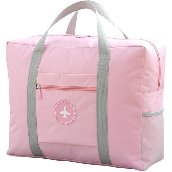 Carry-on Travel Bag, Large Capacity Foldable Storage Bag, Duffle Bag - Pink
