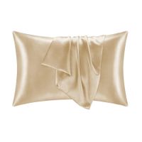 Luxury Silk Satin Pillowcase for Hair Skin Queen Size With Envelope Pack 2