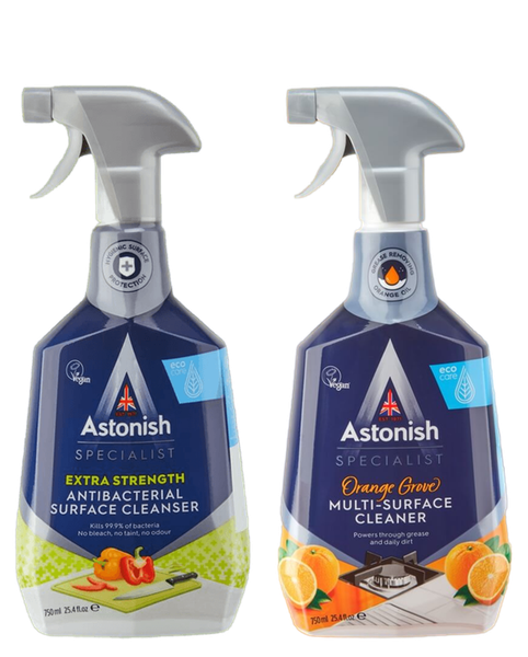 Astonish Anti Bacteria Cleaner &amp; Multi Surface Cleaner - 750ml - 2 Pack