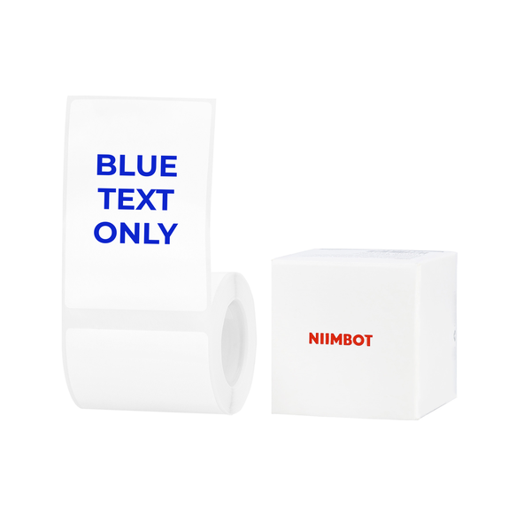 Niimbot - B1/B21/B3S/B4 - 50×70mm - 105 Labels - White - Blue Text Only