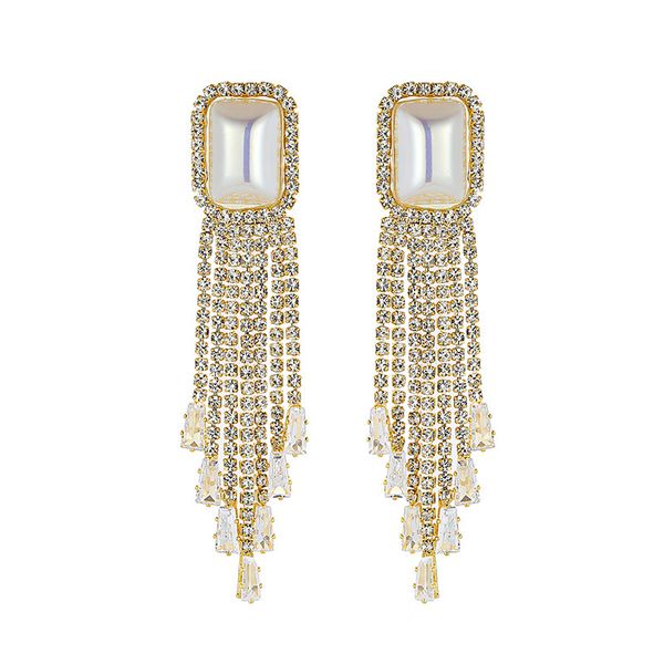 Women Gold Stainless Steel Stud Earrings E0206