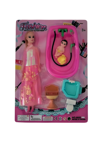 Doll and Baby Bath Set