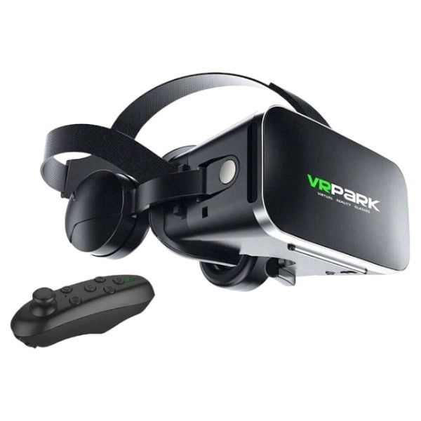 VRPARK - Wireless Virtual Reality Headset With Remote Control - Black
