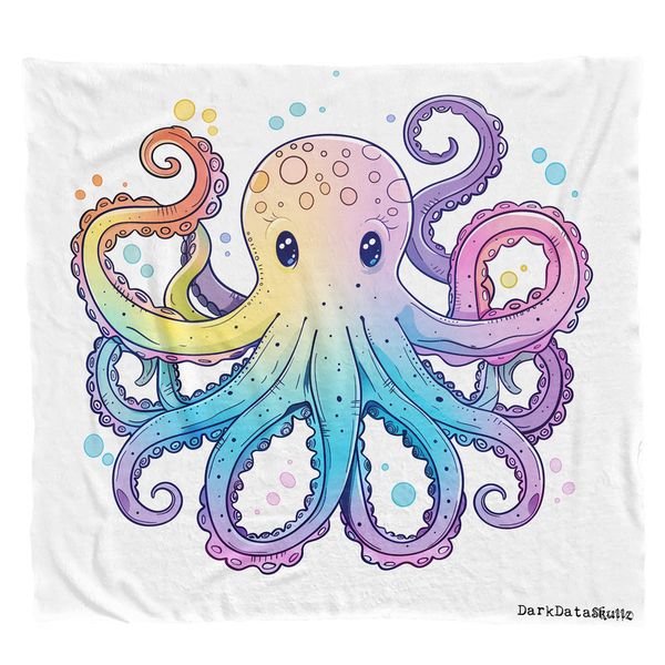 Kids Octopus Light Weight Fleece by Wikus Schalkwyk
