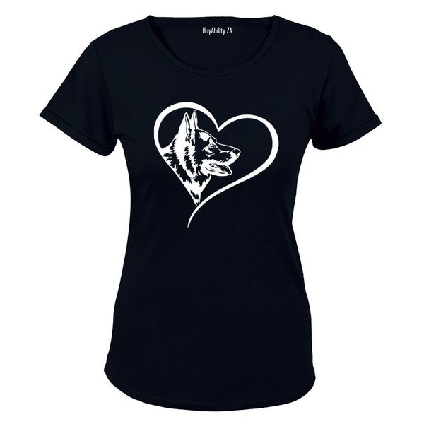 German Shepherd Heart - Ladies - T-Shirt