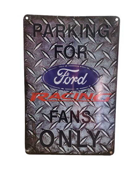Parking For Ford Fans Only Metal Home Decor Wall Art