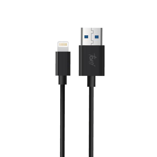 Toni Fast Charging USB to Apple Lightning 1.2m Cable - Black
