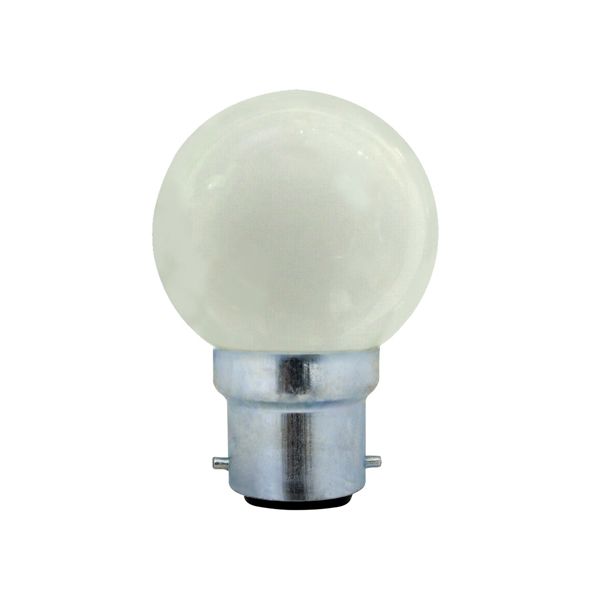 Eurolux - LED Colour Golfball B22 1w Opal Daylight