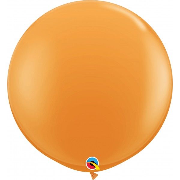 3 Feet Latex Plain Round Orange