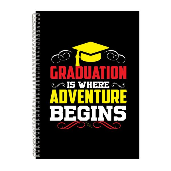 Where Adventure Begins Notebook Student Gift Idea A4 Notepad 141