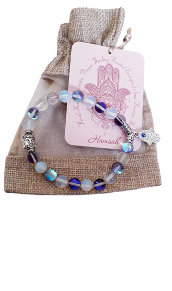 Hamsa Moon Bracelet