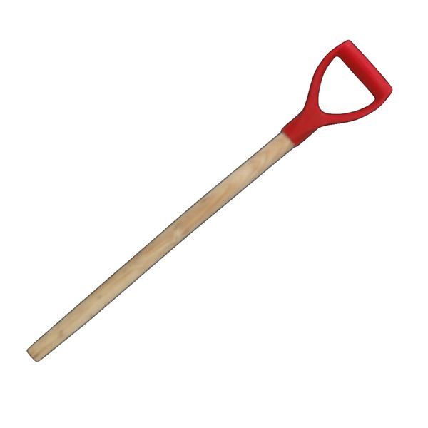 Garden Long Wooden D-Shaped Grip Handle Shovel Replacement Accessory -74cm
