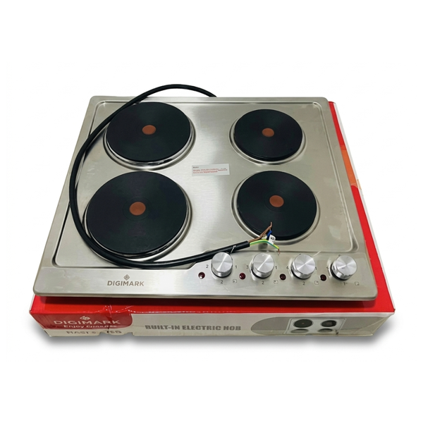DIGIMARK Stainless Steel Built-in Electric Hob 4 Burners Model DGM-ET42Q