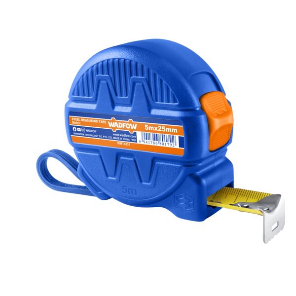 Wadfow - High-Carbon Steel Measuring Tape (5m x 25mm)