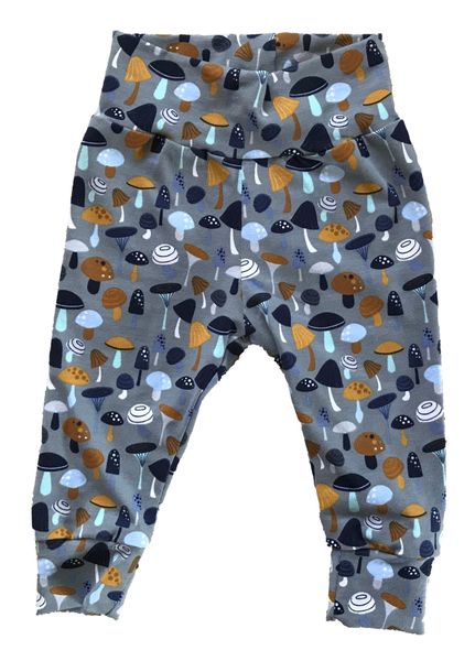 Baby Cuffed Leggings - Mushroom Print