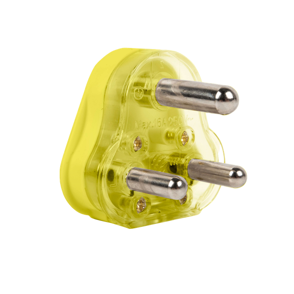 Plug Top 16A Hollow Pin Yellow E/Mate