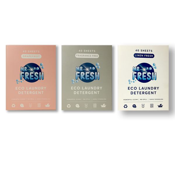 Mr Fresh Washing Machine Laundry Detergent Sheets- Mixed Fragrances Combo-3