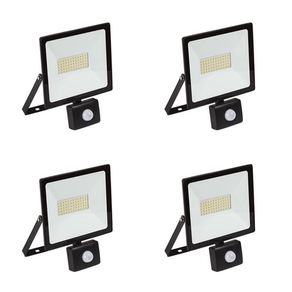 4 Pack - 50w HT LED Motion Sensor Floodlight
