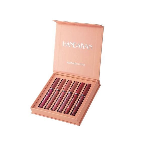 Velvety Long Lasting High Pigmented Nude Waterproof Matte Lip Gloss Kit