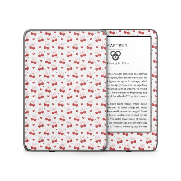 Cherry Hearts Kindle 6-inch Skin