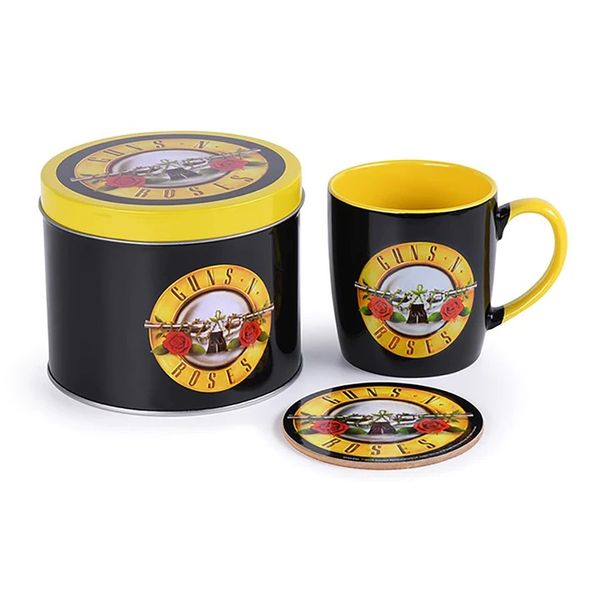 Guns N Roses (Bullet Logo) Mug &amp; Coaster in Gift Tin