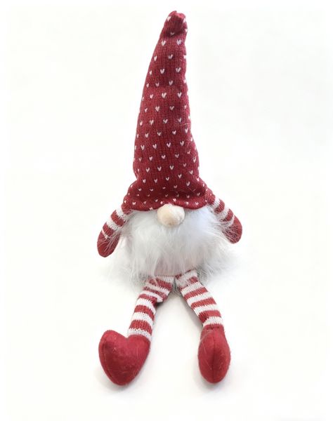 Christmas Ornament Knit Hat Rudolph Doll Faceless Gnome Doll