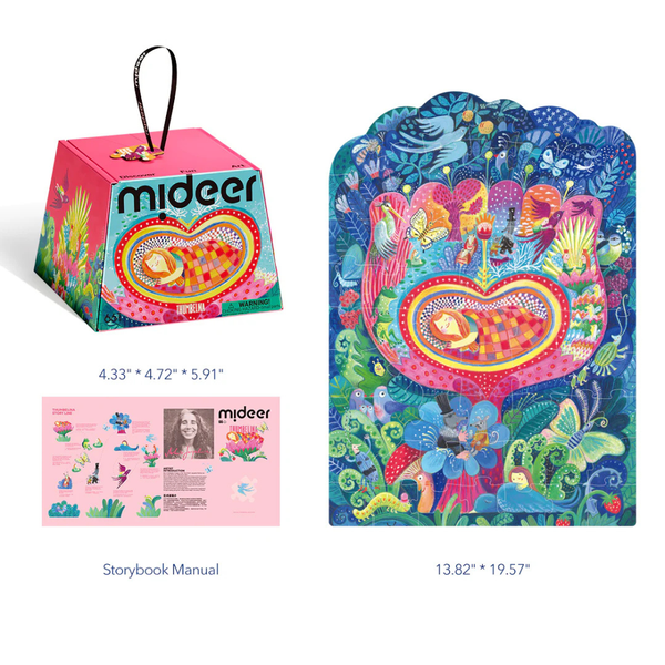 Mideer - Artist Fairytale Puzzle for Kids: Thumbelina 66-pieces