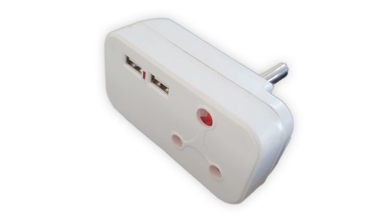 2 USB Socket Outlet Adapter